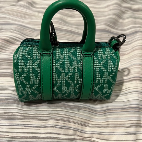 Michael Kors Micro Duffle Keychain Bag, NWT, Green - Picture 3 of 6